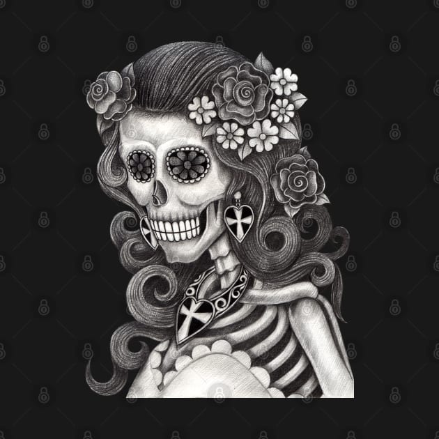 Female skeleton fashion model. by Jiewsurreal