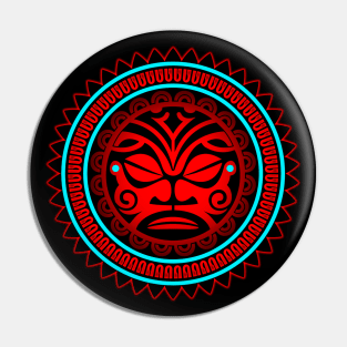 POLYNESIAN MASK 4B Pin