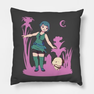 A Stroll At Night Pillow