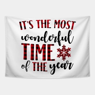 It's the Most Wonderful Time of the Year Christmas Holiday Tapestry