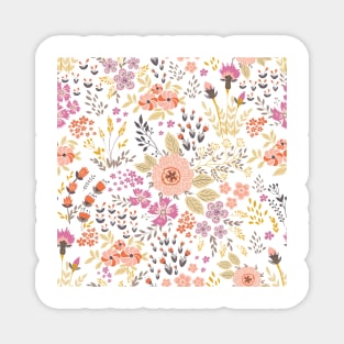 Small colorful flowers Magnet