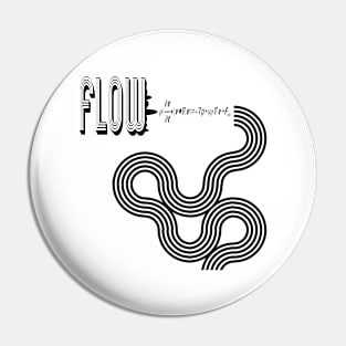 Fluid Flow Retro Style Pin