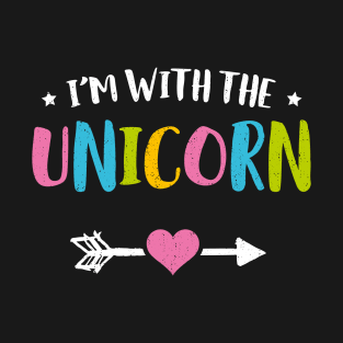 I'm With The Unicorn Funny Halloween T-Shirt