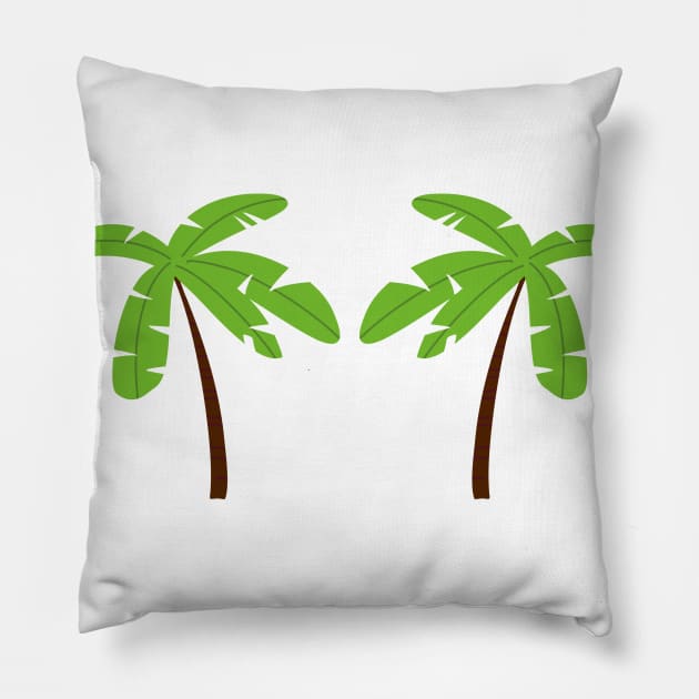 green palm tree design illustration Pillow by Artistic_st