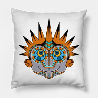 Mecha cyborg calvin and hobbes unique eyes Pillow