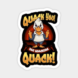 Angry Ducks Geese Pun Meme Men Women Funny Duck Goose Magnet