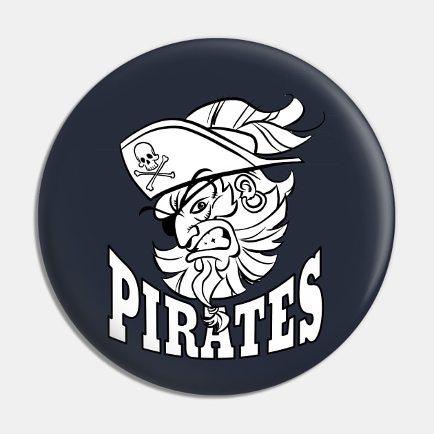 Pirates Mascot Pin by Generic Mascots