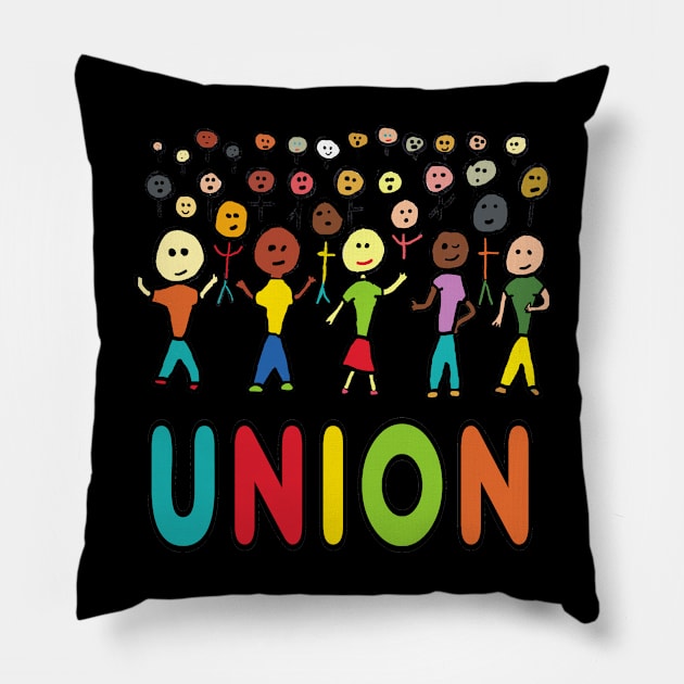 Union Pillow by Mark Ewbie