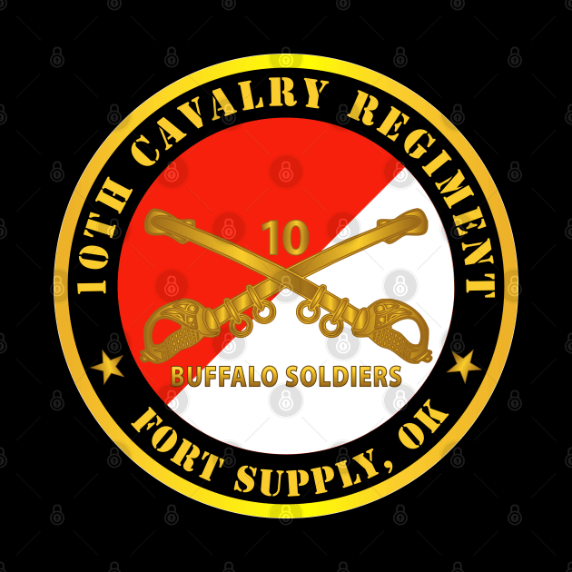 10th Cavalry Regiment - Fort Supply, OK - Buffalo Soldiers w Cav Branch by twix123844