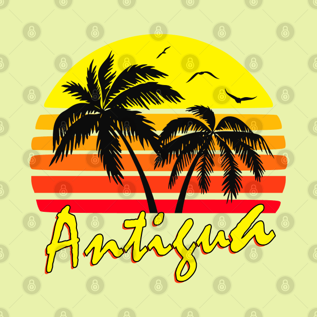 Antigua Retro Sunset by Nerd_art