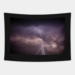 Cloudscape with thunder bolt Tapestry