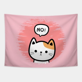 cat say no Tapestry