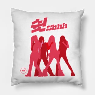 Silhouette design of the kiss of life group in the shhh era Pillow