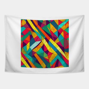 seamless Geometric pattern of lines Tapestry