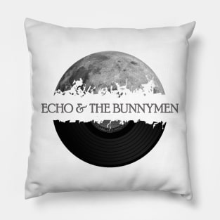 echo & the bunnymen moon vinyl Pillow