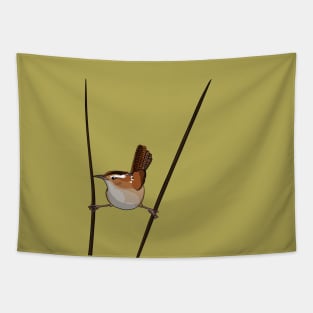 Marsh Wren Tapestry