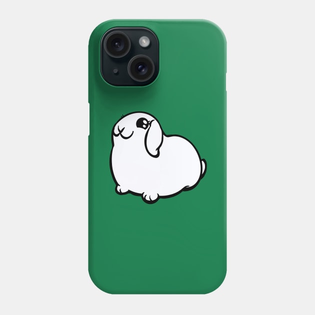 White Lop Bunny Rabbit Coney Phone Case by RJKpoyp