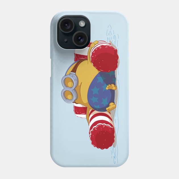 Minion in the pool Phone Case by deancoledesign