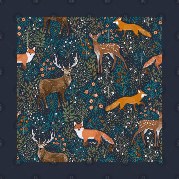 woodland print by Petit Faon Prints