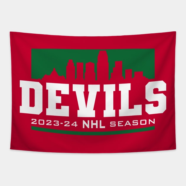 Devils Hockey 2023-24 Tapestry by Nagorniak