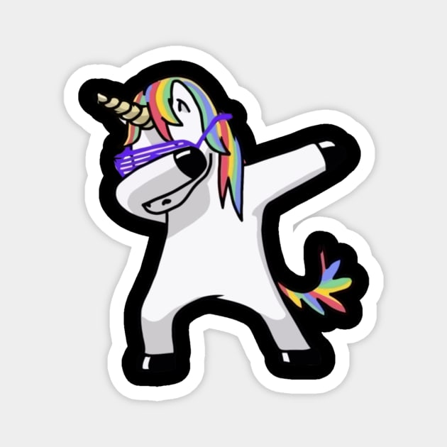 Dabbing Unicorn Casual Magnet by Xizin Gao