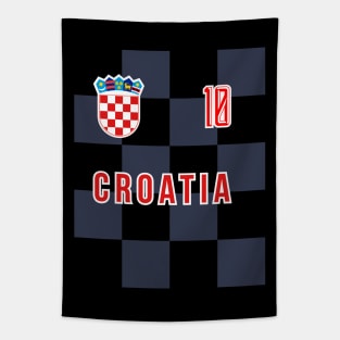 Croatia National Team Checkered Away Jersey Style Tapestry