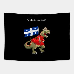 Clanosaurus Rex QUÉBECsaurus rex Quebec Canadian Flag Tyrannosaurus Rex RCMP Tapestry