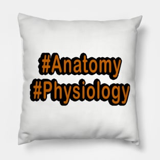 Hash Anatomy Physiology TAPP Orange Pillow