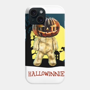 Halloween teddy bear creepy illustration Phone Case