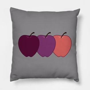 Apple in three colors Pillow
