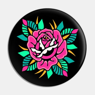 Pink rose Pin