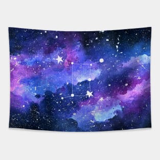 Galaxy Gemini Star Sign Tapestry