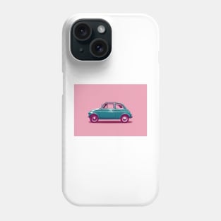 Pink and Green Fiat 500 Phone Case