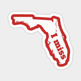 I Miss Florida - My Home State Magnet