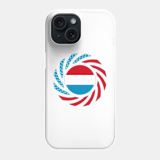 Luxembourgish American Multinational Patriot Flag Series Phone Case