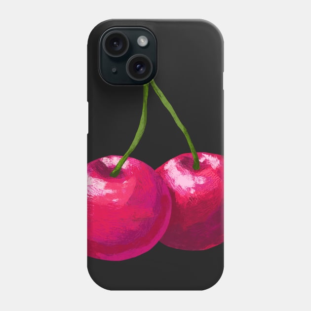 Cherries Phone Case by pastanaut