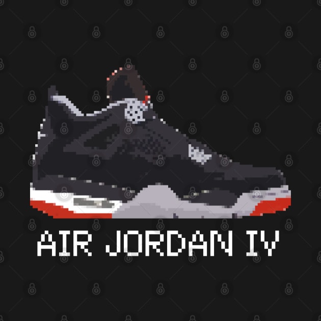 AIR JORDAN IV RETRO PIXELATED ART SHOE COLLECTION by Buff Geeks Art