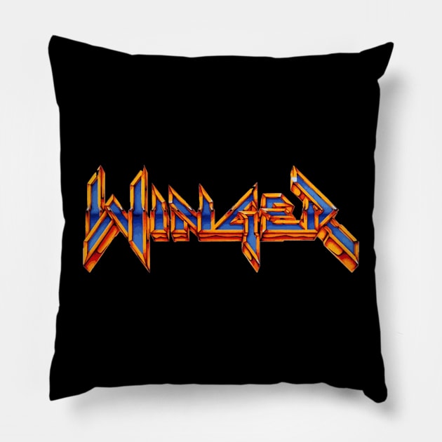 Winger band Pillow by Lula Pencil Art