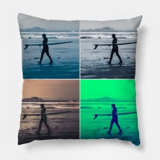 Surf's up in colour Pillow