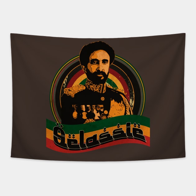 King Haile Selassie Tapestry by CTShirts