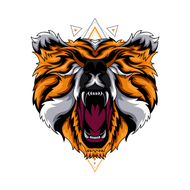 roar angry bear by SHINIGAMII