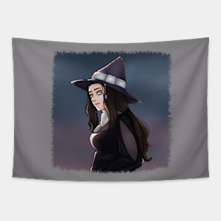 A dark haired witch Tapestry