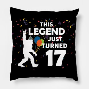 This legend just turned 17 great birthday gift idea Pillow