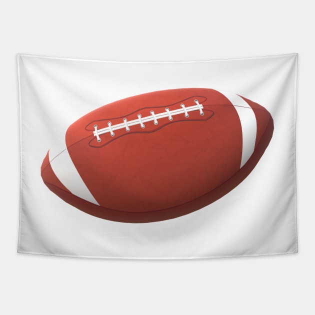 Classic American Football for Players and Fans (White Background) Tapestry by Art By LM Designs 