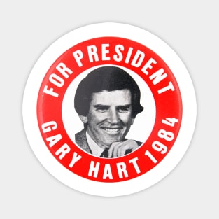 Gary Hart 1984 Failed Presidential Campaign Button Magnet