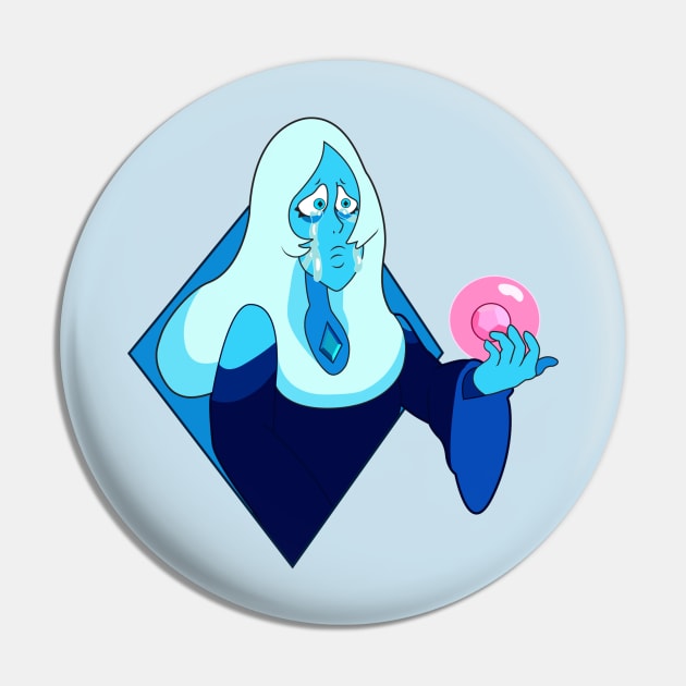 Blue Diamond Pin by necromancress