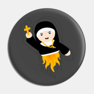 Nun with Superpowers! Pin