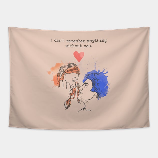 I can't remember anything without you - Eternal Sunshine Tapestry by toruandmidori