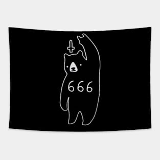 ColeTrain Merch Rock on 666 Bear Tapestry