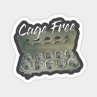 Cage Free Eggs - Nicolas Cage Meme Funny Humor Magnet